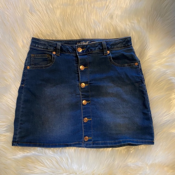 CAT & JACK DENIM SKIRT SIZE XL (14-16) ULTIMATE STRETCH IN GREAT CONDITION. - Picture 8 of 11